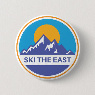 Macaron Rond 5 Cm Ski sur East Mountain et Ski