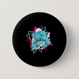 Macaron Rond 5 Cm Ski Vintage 80s 90s _1