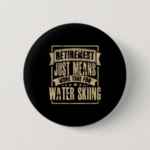 Macaron Rond 5 Cm skieur d'eau ski nautique ski skieur aquatique Ret