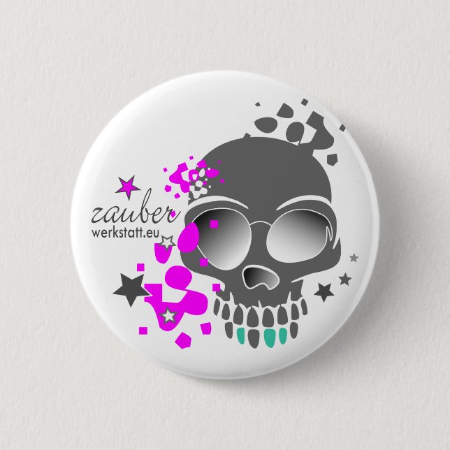 MACARON ROND 5 CM SKULL (Devant)