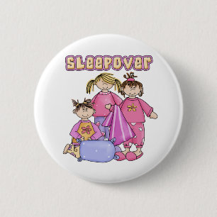 Macaron Rond 5 Cm Sleepover de filles