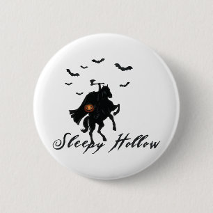 Macaron Rond 5 Cm Sleepy Hollow Horseman sans tête
