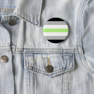 Macaron Rond 5 Cm SlipperyJoe's Agender Pride Drapeaux gay cadeaux L