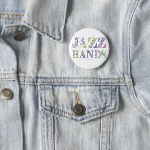 Macaron Rond 5 Cm SlipperyJoe's comédie musicale Broadway Jazz Hands