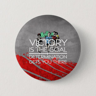 Macaron Rond 5 Cm Slogan SUPÉRIEUR de victoire de voie