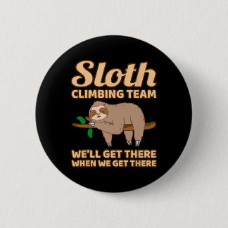 Macaron Rond 5 Cm Sloth Climbing Team