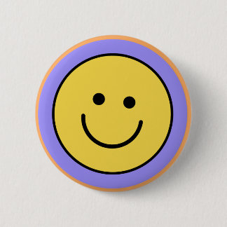 Macaron Rond 5 Cm Smiley face button