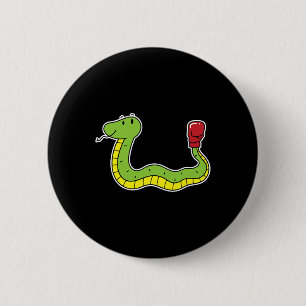 Macaron Rond 5 Cm Snake fait la boxe