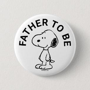 Macaron Rond 5 Cm Snoopy Baby shower Père à être