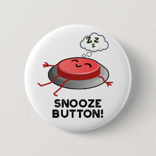 Macaron Rond 5 Cm Snooze Button Funny Plug