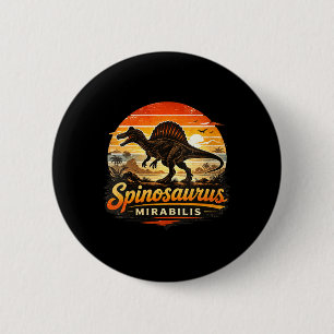 Macaron Rond 5 Cm Snosaurus de dinosaure rétro drôle pour femmes Sno
