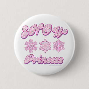 Macaron Rond 5 Cm Snow-princess-on-Dark