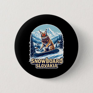 Macaron Rond 5 Cm Snowboard Lynx En Slovaquie Aventure