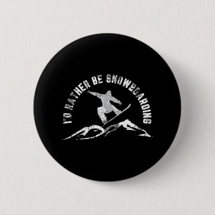 Macaron Rond 5 Cm Snowboarder Je Préférerais Être Snowboard
