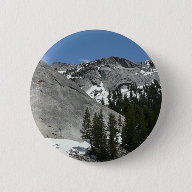 Macaron Rond 5 Cm Snowy Granite Domes I au parc national Yosemite (Devant)