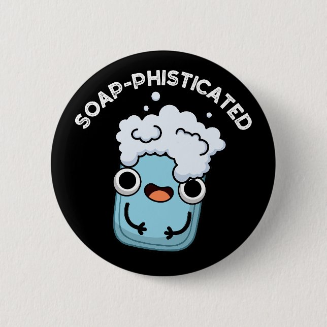 Macaron Rond 5 Cm Soap-phisticated Funny Soap Pun Soap Dark BG (Devant)