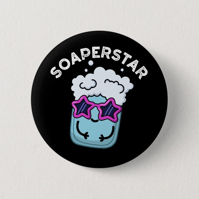 Macaron Rond 5 Cm Soaperstar Funny Soap Pun Dark BG (Devant)