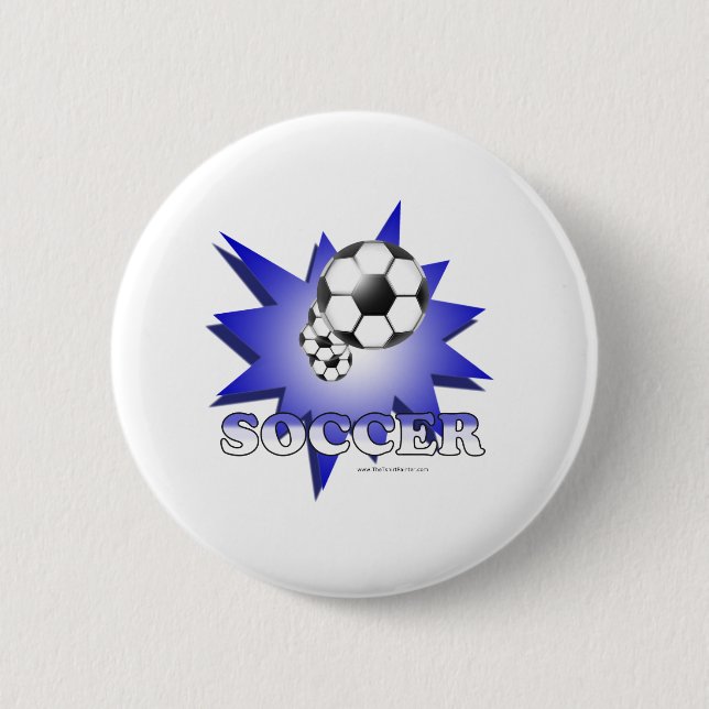 Macaron Rond 5 Cm Soccer! (Devant)