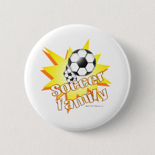 Macaron Rond 5 Cm Soccer Family