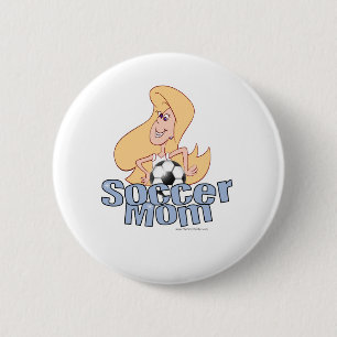 Macaron Rond 5 Cm Soccer Mom