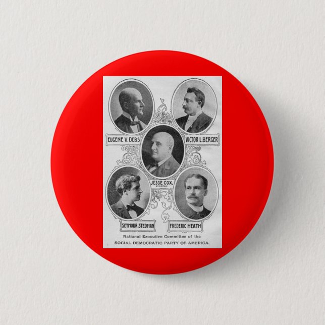 Macaron Rond 5 Cm Social-democratic-party-1900 américain (Devant)