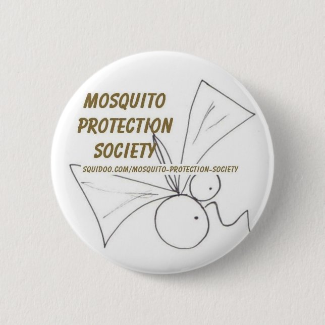 Macaron Rond 5 Cm Société de protection de moustique (Devant)