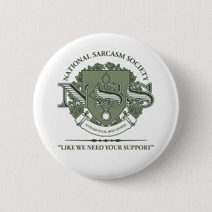 Macaron Rond 5 Cm Société nationale de sarcasme