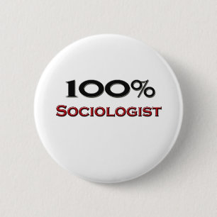 Macaron Rond 5 Cm Sociologue de 100 pour cent