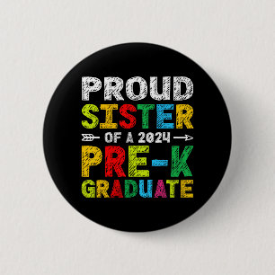 Macaron Rond 5 Cm Soeur 2024 Pré-k Famille Matching Graduat