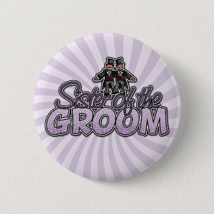Macaron Rond 5 Cm soeur du bouton de marié