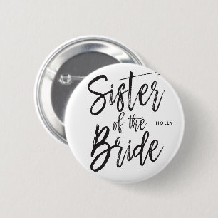 Macaron Rond 5 Cm Soeur du mariage fait sur commande de style de