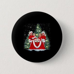 Macaron Rond 5 Cm Soeurs White Christmas Movie 1954 Xmas Snow Holid