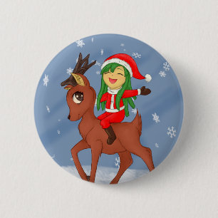 Macaron Rond 5 Cm Soin de Noël