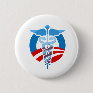 Macaron Rond 5 Cm Soins pro-Obama