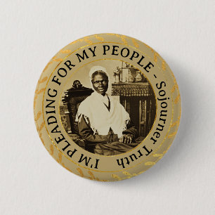 Macaron Rond 5 Cm Sojourner Truth Abolitionniste Droits des femmes