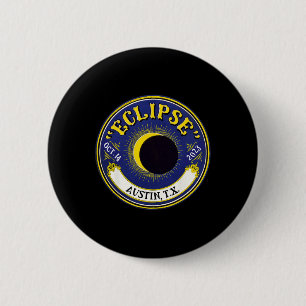 Macaron Rond 5 Cm Solaire annuel Eclipse Austin Texas Family Travel 