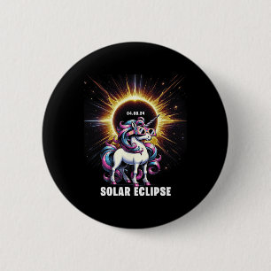 Macaron Rond 5 Cm Solaire Eclipse 2024 Total Eclipse 8 Avril 24 Unic