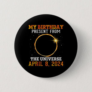 Macaron Rond 5 Cm Solaire Éclipse Mon Anniversaire Présenté Par Les