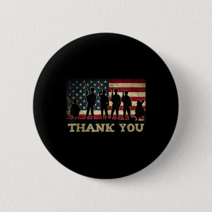 Macaron Rond 5 Cm Soldats du Merci patriotique Anciens Combattants A