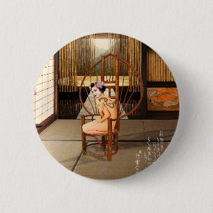 Macaron Rond 5 Cm Soleil levant