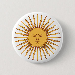 Macaron Rond 5 Cm Solénoïde De Mayo de l'Argentine