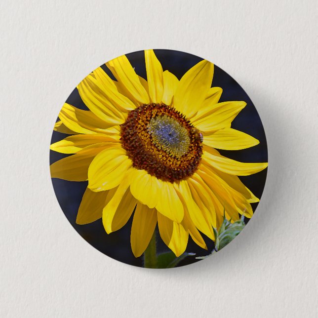 Macaron Rond 5 Cm Solfette jaune (Devant)