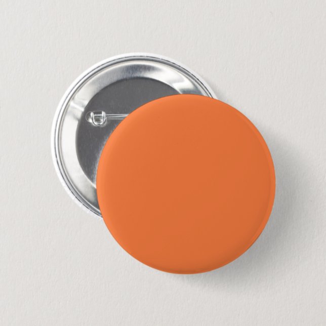 Macaron Rond 5 Cm Solid orange mango apricot (Devant & derrière)