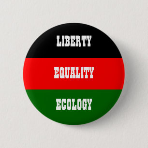 Macaron Rond 5 Cm solidarité d'égalité de liberté