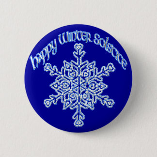 Macaron Rond 5 Cm Solstice d'hiver heureux