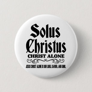 Macaron Rond 5 Cm Solus christus or Solo Christo: “Christ alone”