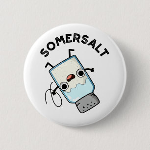 Macaron Rond 5 Cm Somersalt Funny Somersault Salt Pun