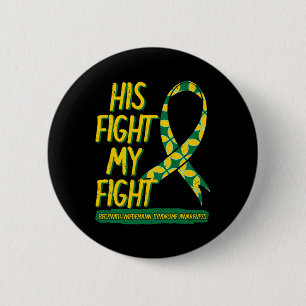 Macaron Rond 5 Cm Son Combat Est Mon Combat Contre Le Syndrome Beckw