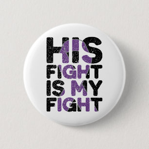 Macaron Rond 5 Cm Son combat est mon combat Heimerheimer's Awareness