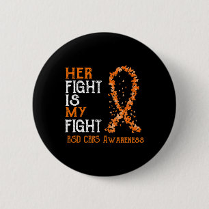 Macaron Rond 5 Cm Son combat est mon combat RSD RCPS Sensibilisation